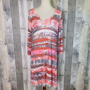 David Cline Large 3/4 Sleeves Ruby Dress